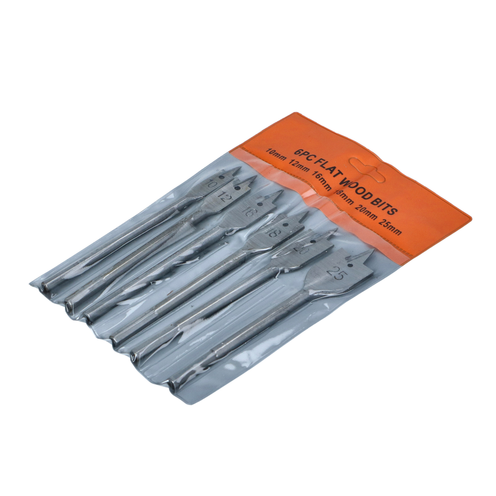 Set 6 burghie plate pentru lemn 10-25mm Faster Tools [2]