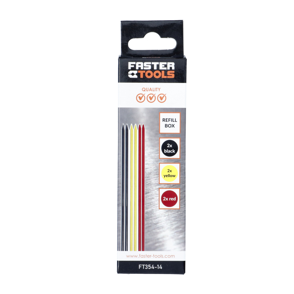 Set 6 mine colorate pentru creion mecanic Faster Tools [3]