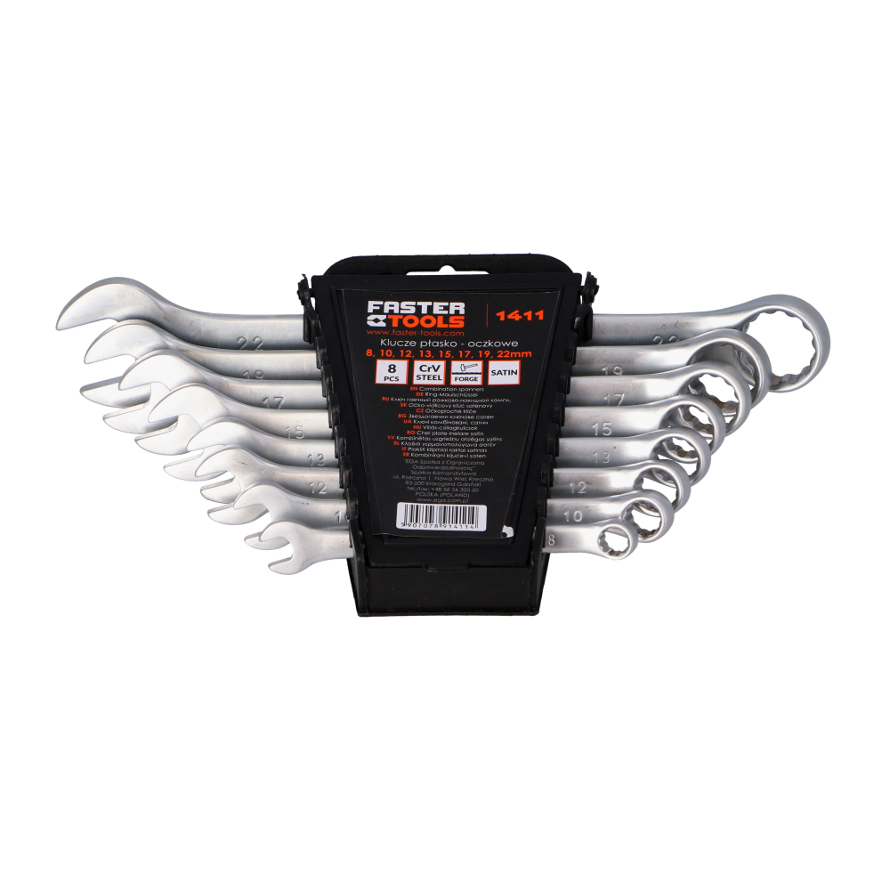 Set 8 chei combinate CRV 8-22mm Faster Tools [2]