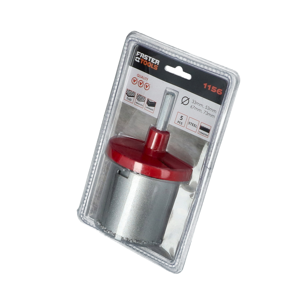Set carote glazurate cu tungsten 4buc/set Faster Tools [3]