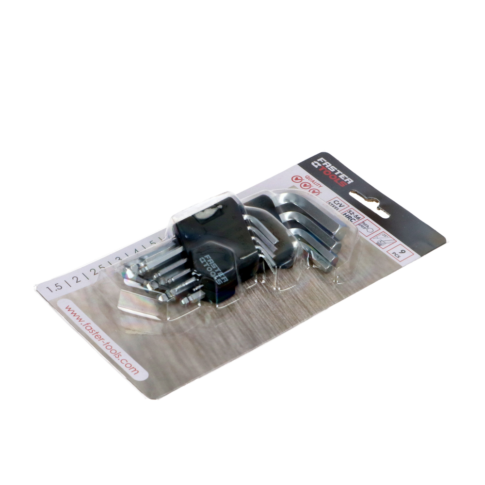 Set imbusi cu bila hexagonali 1.5-10mm 9buc/set Faster Tools [2]