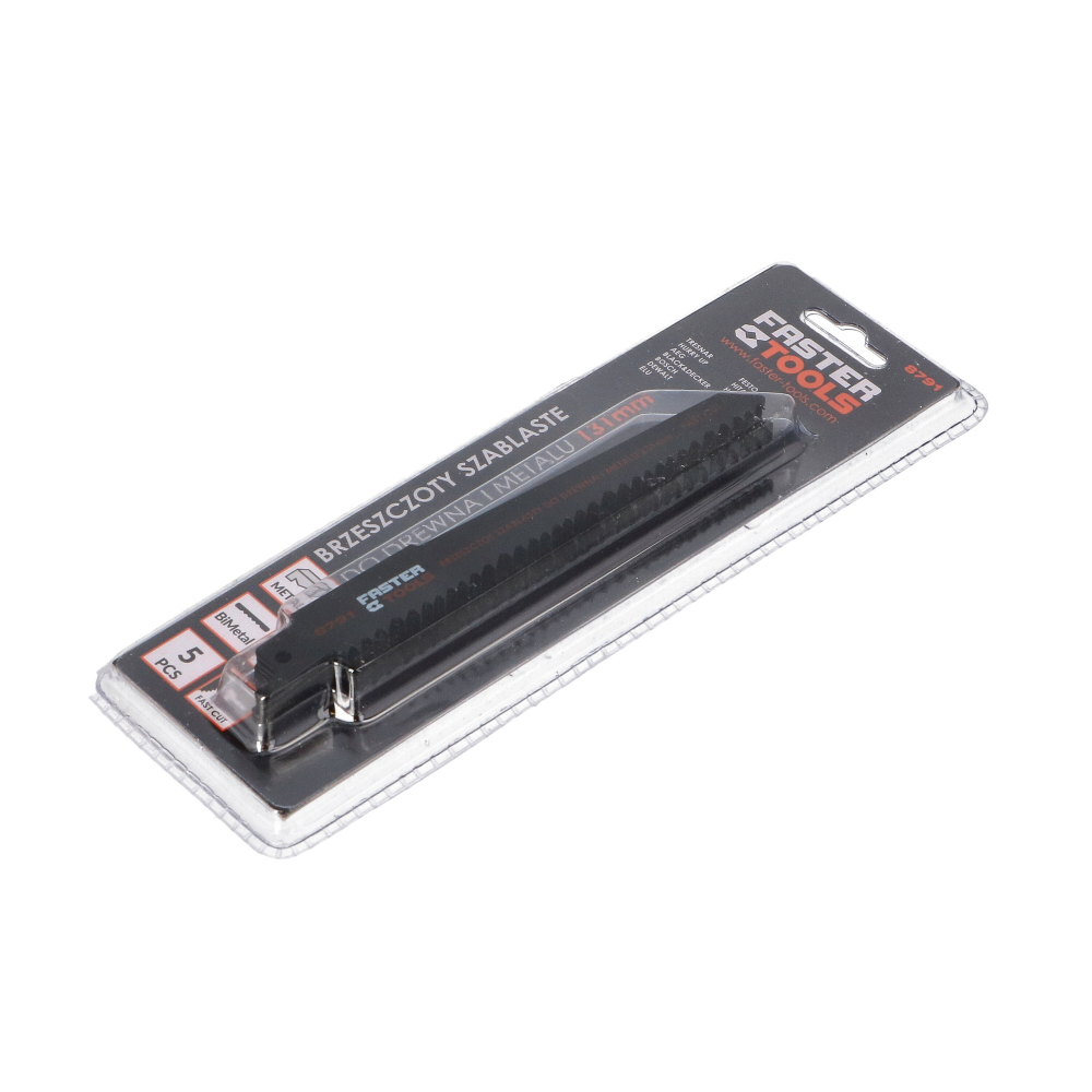 Set panze pentru ferastrau sabie bi-metal 130mm 5buc/set Faster Tools [2]