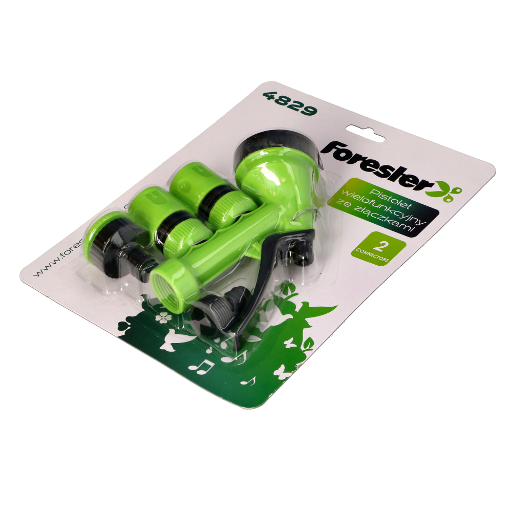 Set pistol de stropit cu 7 functii si 3 accesorii pentru furtun de ½ Forester [5]