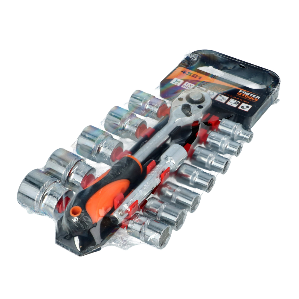 Set tubulare 1/2 14 piese 8-32mm Faster Tools [3]