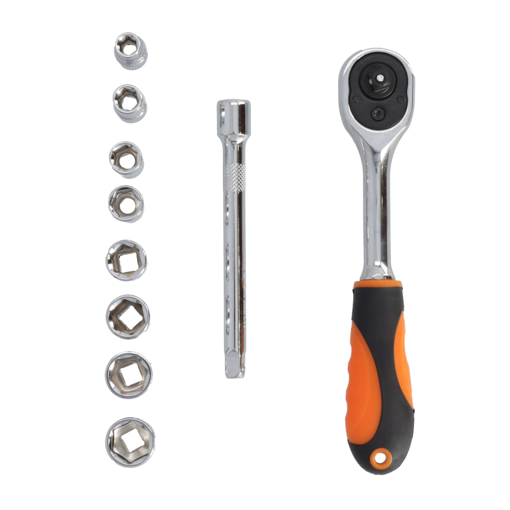 Set tubulare 1/4 10 piese 6-13mm Faster Tools [2]