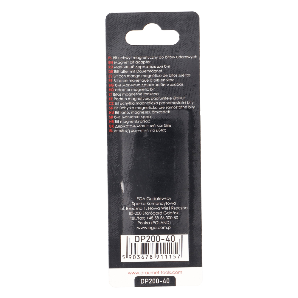 Suport de impact pentru biti magnetic profesional 1/4x65mm Draumet [6]