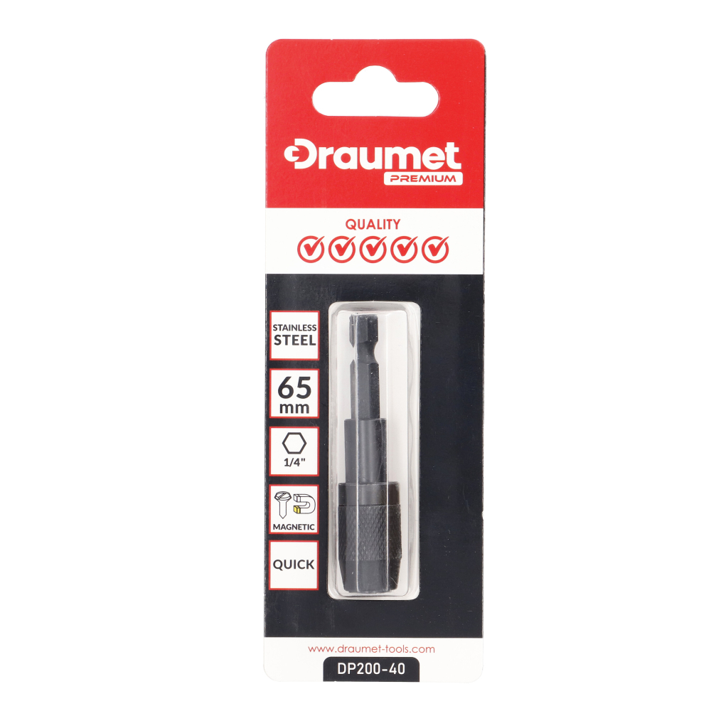Suport de impact pentru biti magnetic profesional 1/4x65mm Draumet [5]