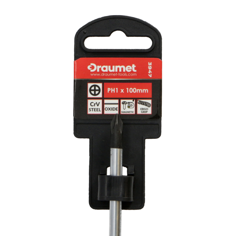 Surubelnita cu maner cauciucat cruce PH2x100mm Draumet [3]
