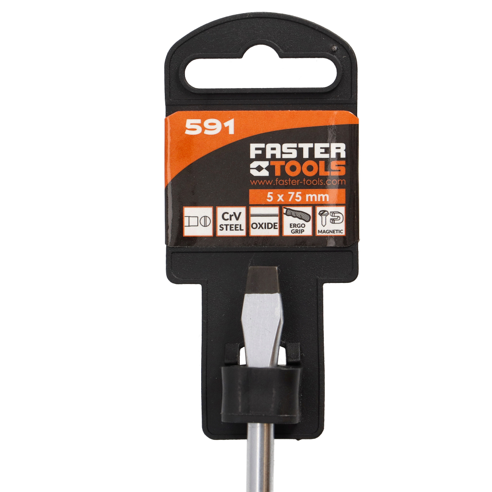 Surubelnita cu maner cauciucat dreapta 6x38mm Faster Tools [3]