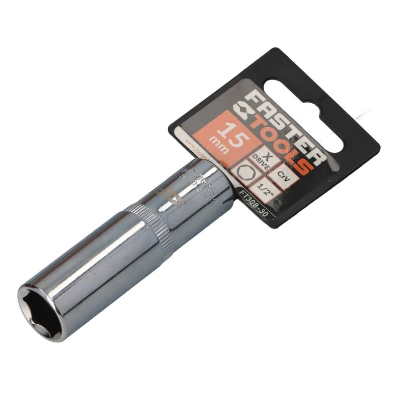 Tubulara hexagonala 1/2-15mm lungime 78mm CR-V  Faster Tools [2]