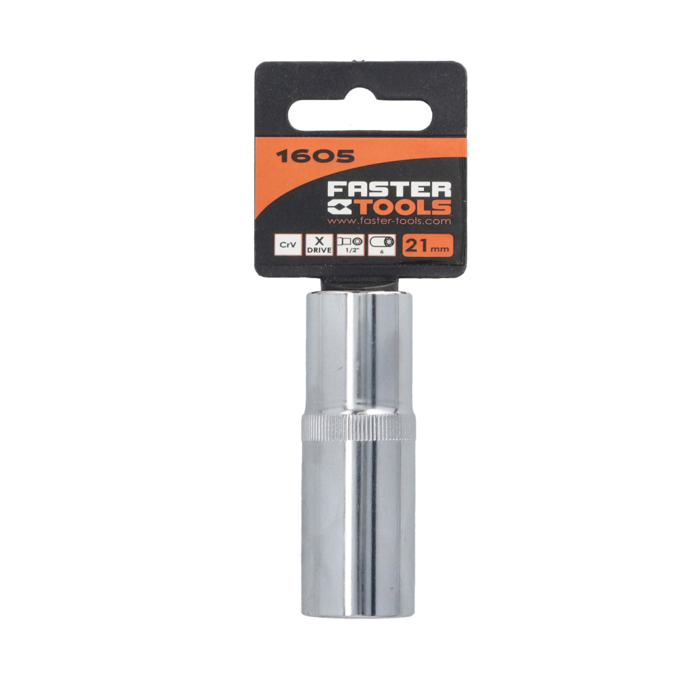 Tubulara hexagonala 1/2-19mm lungime 78mm CR-V  Faster Tools [3]