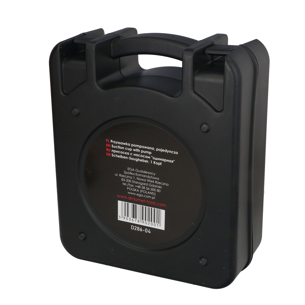 Ventuza profesionala cu pompa de vid si manometru 200mm - 130kg Draumet [8]
