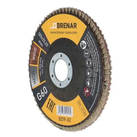Discuri lamelare cu smirghel - Discuri lamelare cu smirghel 125mm P60 Brenar