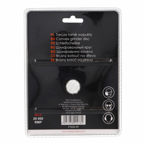 Disc raspel convex 125mm Faster Tools [5]