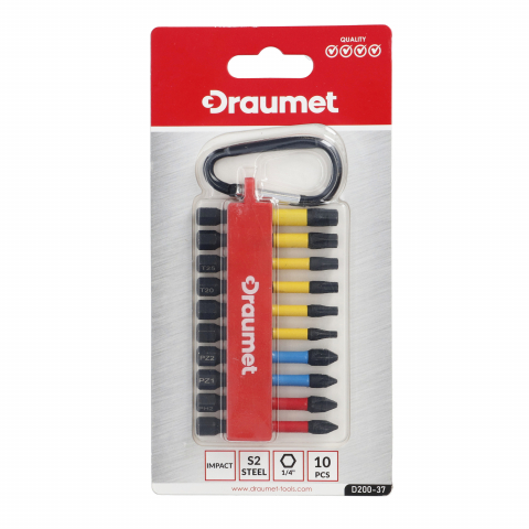 Set 10 biti de impact cu agatatoare Draumet [6]