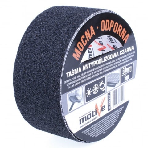 Benzi anti-alunecare - Banda adeziva pentru anti-alunecare neagra 50mmx5m Motive