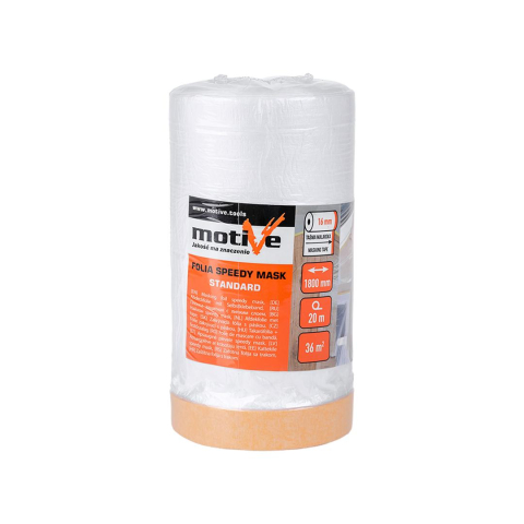 Benzi pentru zidarie - Banda de mascare cu folie adeziva de protectie 1800mmx25mmx20m Motive