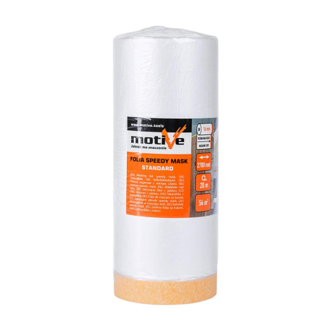 Benzi pentru zidarie - Banda de mascare cu folie adeziva de protectie 2700mmx25mmx20m Motive