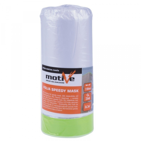Benzi pentru zidarie - Banda de mascare cu folie de protectie 1400mmx25mmx20m Motive