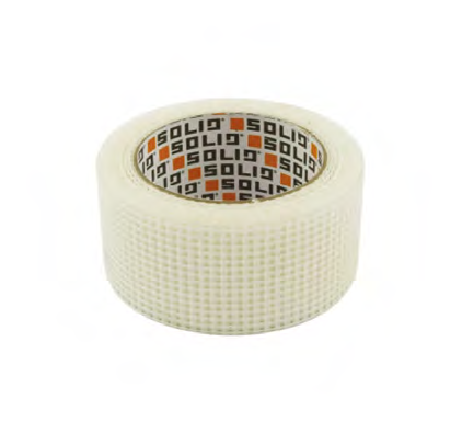 Benzi adezive, avertizare si reparatii - Banda plasa din fibra de sticla pentru imbinari 50mmx90m Solid Tools