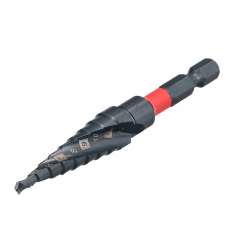 Burghie pentru metal in trepte - conice - Burghiu in trepte pentru metal HSS-M2 Titanizat 4-12mm Draumet
