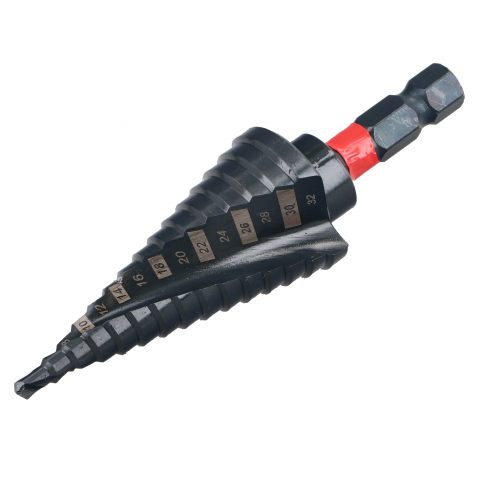 Burghie pentru metal in trepte - conice - Burghiu in trepte pentru metal HSS-M2 Titanizat 4-32mm Draumet