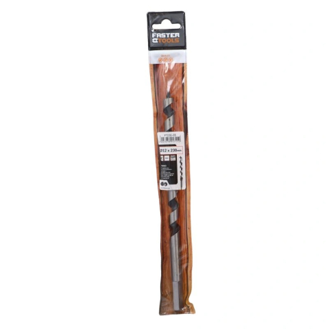 Burghiu spiralat pentru lemn 12x230mm Faster Tools [5]