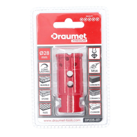 Carota diamantata M14 28mm AERO Profesionala Draumet [5]