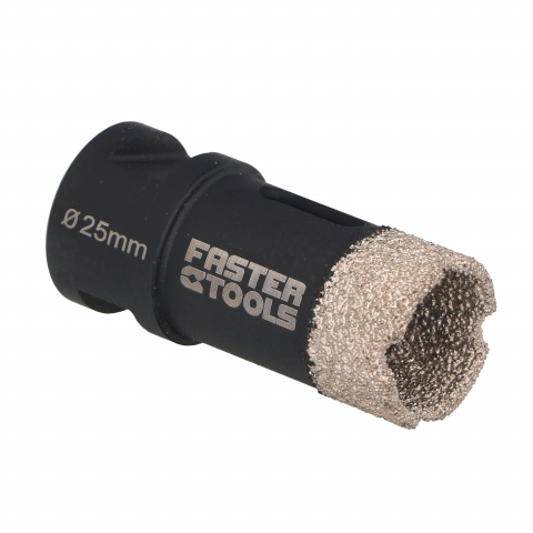 Carote, freze si accesorii pentru slefuire - Carota diamantata profesionala M14 25mm Faster Tools