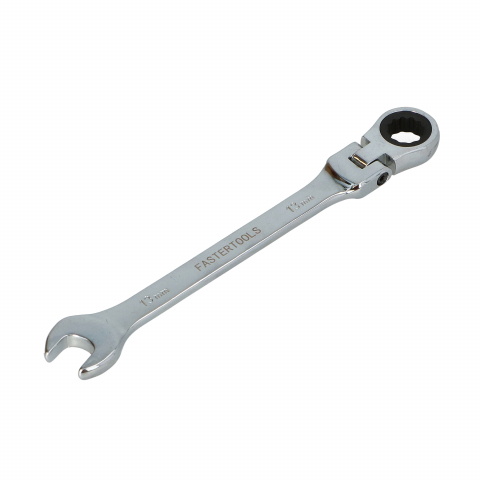 Chei combinate cu clichet - Cheie cu clichet combinata 13mm cu cap flexibil Faster Tools