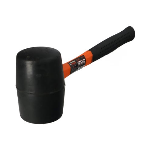Ciocane cauciucate - Ciocan cauciuc negru cu maner din fibra 1130gr Faster Tools