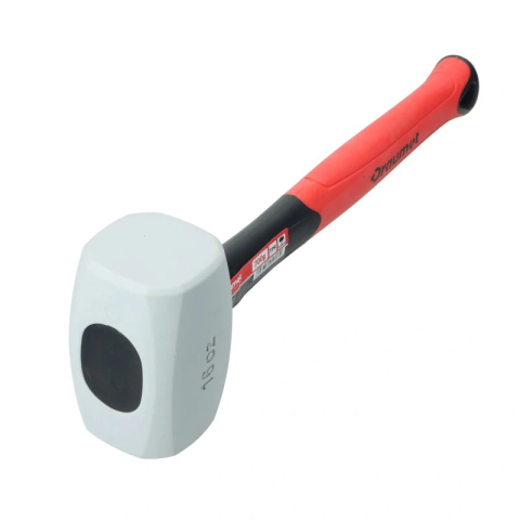 Ciocan cauciucat alb cu maner din fibra 700Gr Draumet