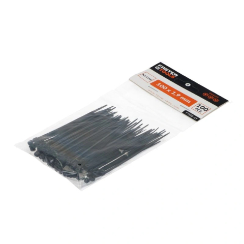 Coliere din plastic albe 1.9x100mm 100buc/set Faster Tools [1]