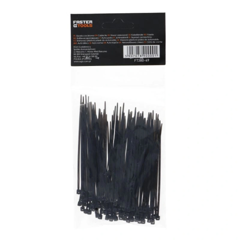 Coliere din plastic albe 1.9x100mm 100buc/set Faster Tools [4]