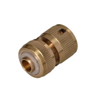 Scule, unelte si accesorii pentru gradinarit - Conector rapid cu stop din alama 1/2 Forester
