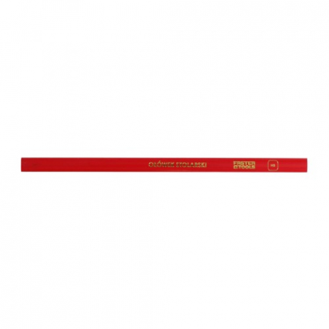Creion lemn HB 24cm rosu Faster Tools [1]