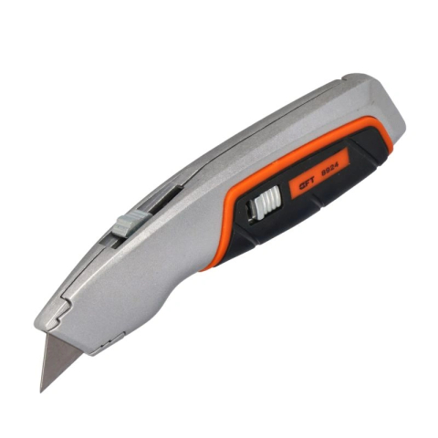 Cuttere si lame pentru cutter - Cutter din aluminiu cu lama trapezoidala 19x60mm Faster Tools