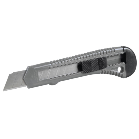 Cuttere si lame pentru cutter - Cutter universal din plastic 18mm cu blocare Inter-S