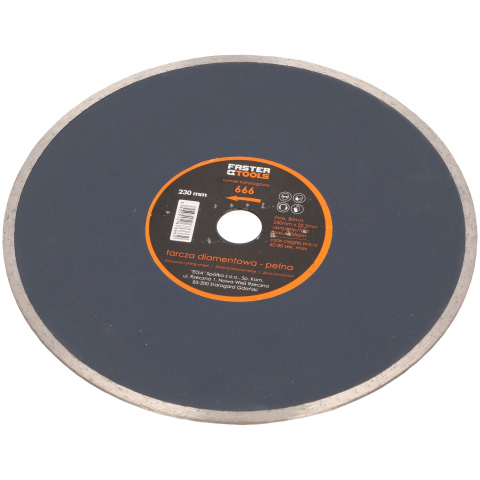Taiere umeda si uscata - Disc continuu pentru ceramica 230x22.2mm Faster Tools