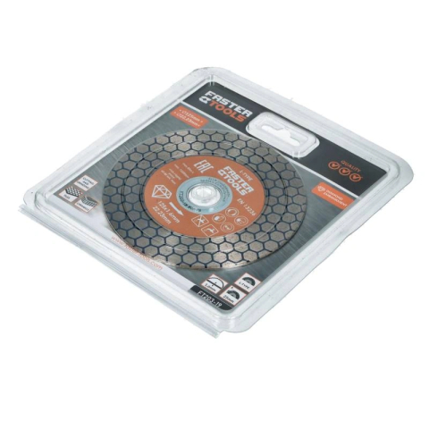 Disc diamantat fagure pentru taiere ceramica dura, gresie portelanata, piatra naturala 125x1.6mm Faster Tools L-Type [1]