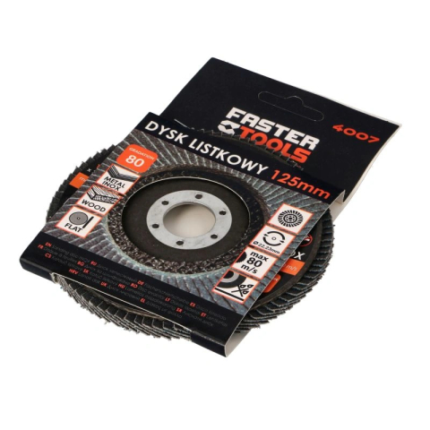 Disc lamelar INOX 125mm P80 Faster Tools [1]