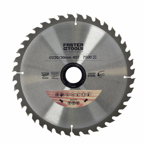 Discuri pentru taiere si slefuire - Disc 210x30mm gaura pentru ferastrau circular diametru 30 dinti Faster Tools