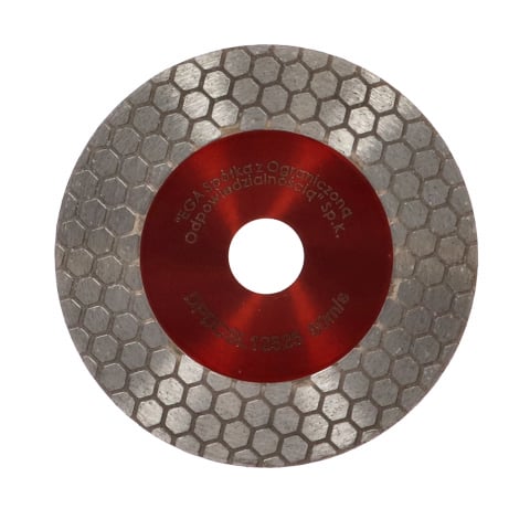 Disc profesional fagure pentru taiere ceramica dura, gresie portelanata, piatra naturala 125x1.6mm Draumet [1]