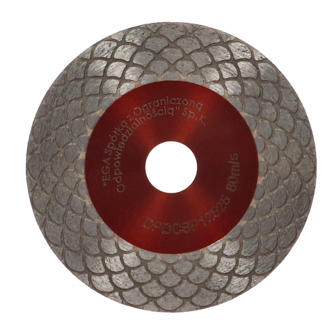 Disc profesional fagure pentru taiere ceramica dura, gresie portelanata, piatra naturala 125x1.6mm Draumet [1]