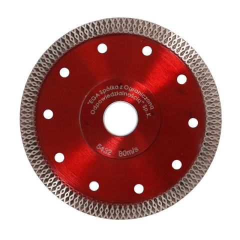 Disc profesional subtire turbo pentru taiere ceramica dura, gresie portelanata 125x1.2mm Draumet [2]