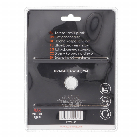 Disc raspel drept 125mm Faster Tools [5]