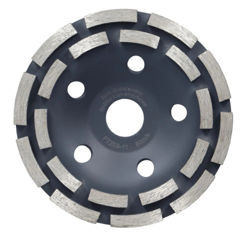 Disc slefuire tip cupa cu pastile vidia duble 125mmx22.2 Faster Tools [3]