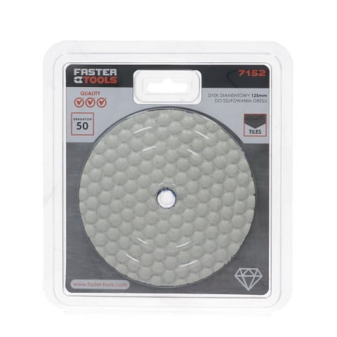 Discheta pentru slefuire uscata 125mm granulatie 3000 Faster-Tools [2]