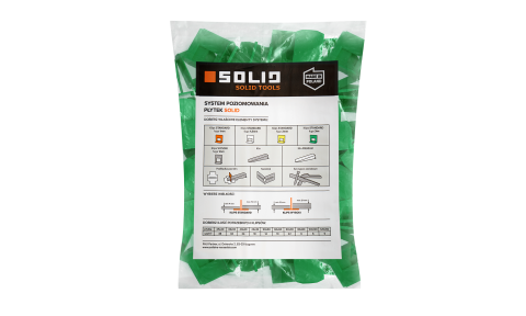 Distantieri profesionali 3mm pentru nivelare placi ceramice 100buc/punga Solid Tools [1]