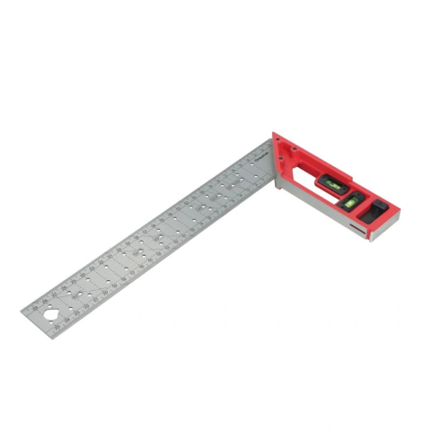 Unelte pentru masura si precizie - Echer profesional 300mm cu bule Draumet 